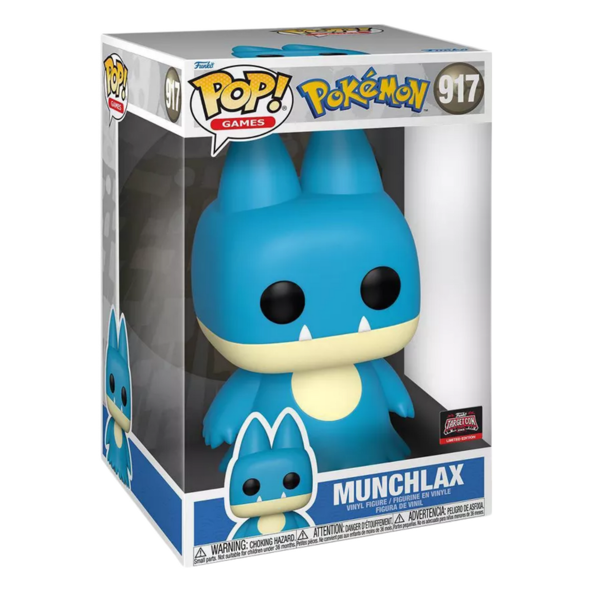 Pokémon: ¡Munchlax Funko Gigante! Figura de vinilo n.° 917, exclusiva de Target Con 2023