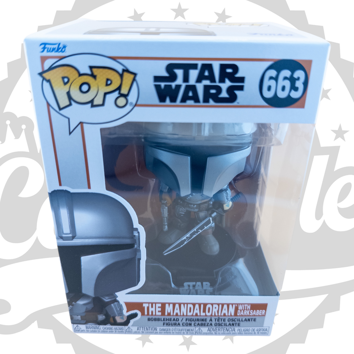 Star Wars: El Mandaloriano con Darksaber Funko Pop! Figura de vinilo #663