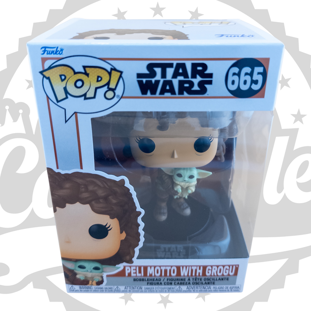 Star Wars: The Mandalorian: Peli Motto with Grogu Funko Pop! Vinyl Figure #665