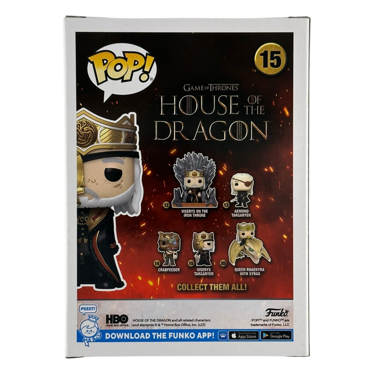 Game of Thrones: House of the Dragon: Day of the Dragon: Viserys Targaryen Funko Pop! Vinyl Figure #15