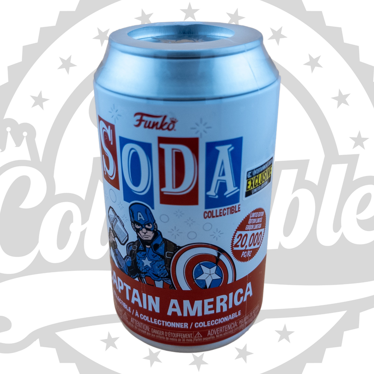 Avengers Endgame: Captain America Vinyl Soda Figure, Chance of Chase, Entertainment Earth Exclusive