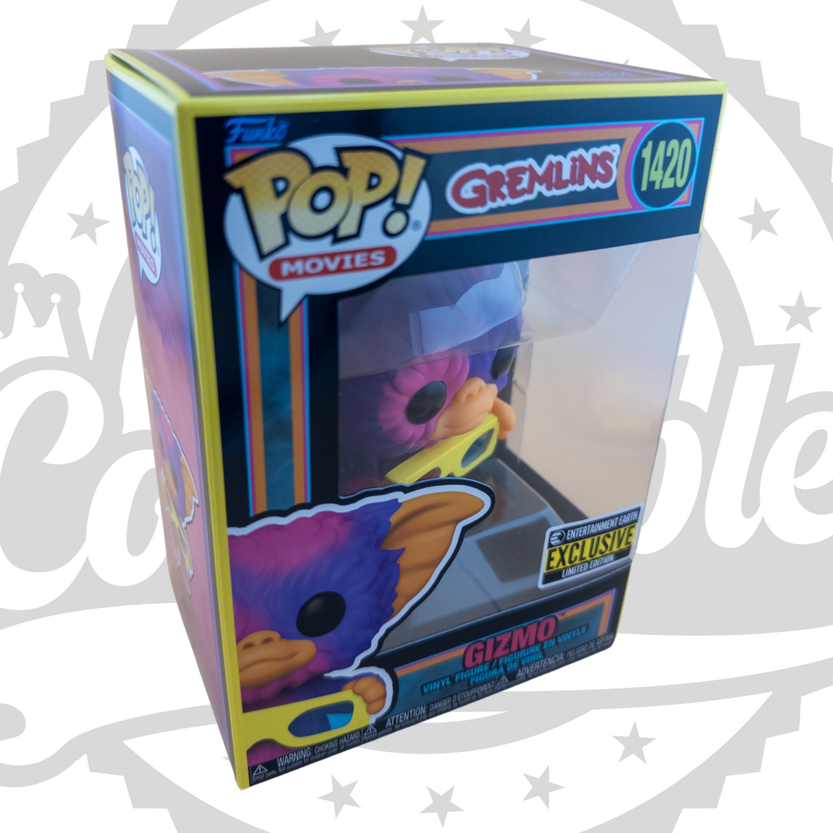 Gremlins: Gizmo Funko Pop! Vinyl Figure #1420, Black Light, Entertainment Earth Exclusive