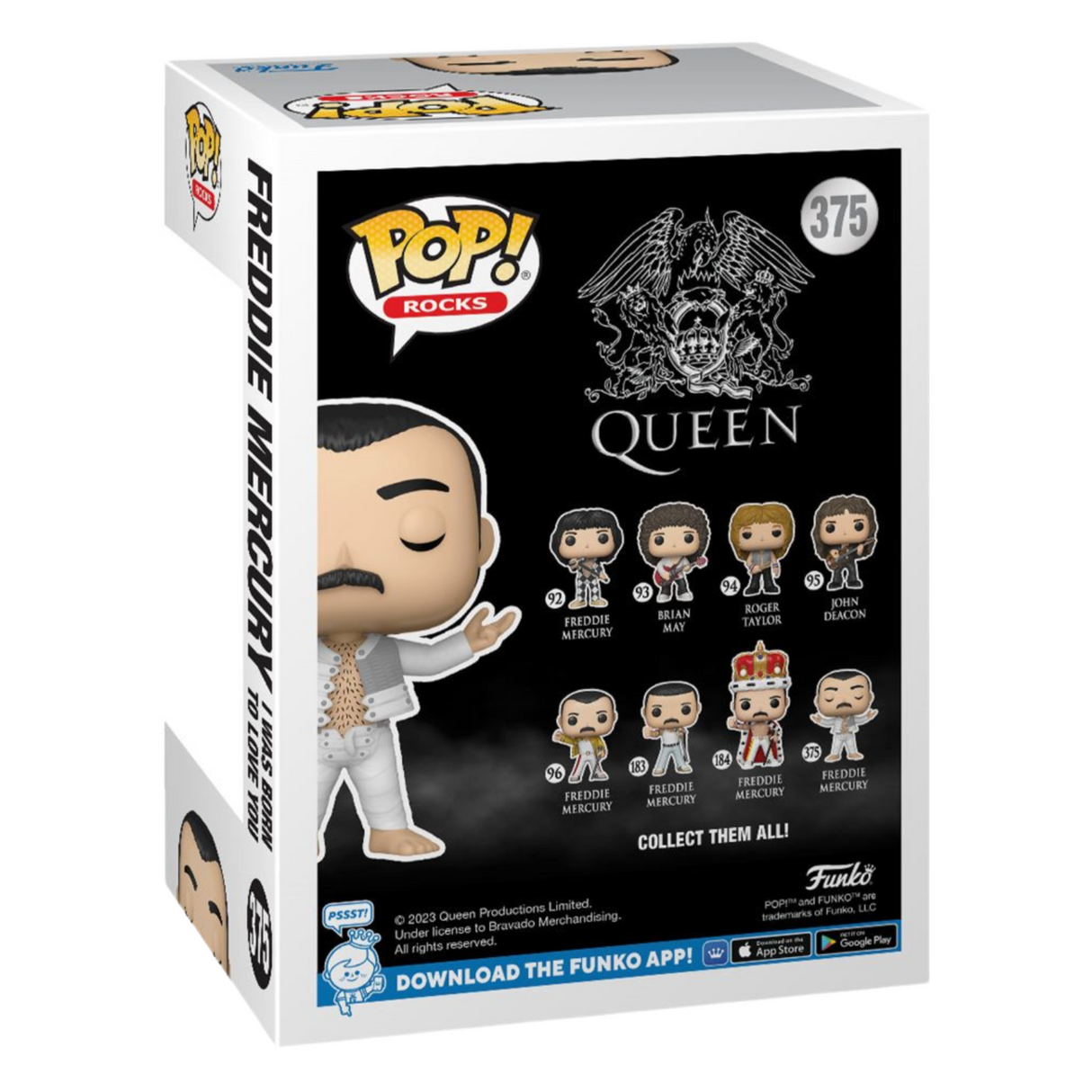 Queen: Freddie Mercury ¡Nací para amarte Funko Pop! Figura de vinilo n.° 375