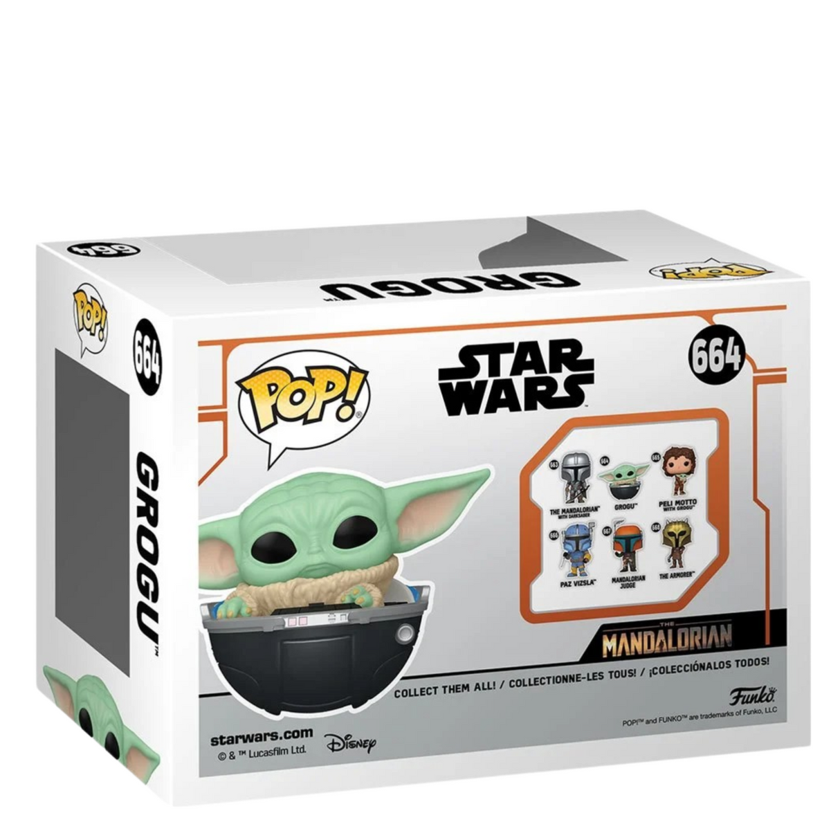 Star Wars: The Mandalorian: Grogu in Hover-Pram Funko Pop! Vinyl Figure #664