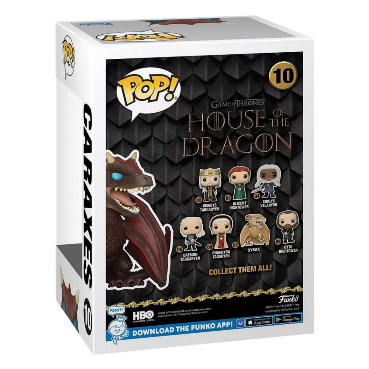 Game of Thrones: House of the Dragon: Day of the Dragon: Caraxes Funko Pop! Vinyl Figure #10, Target Con 2023 Exclusive