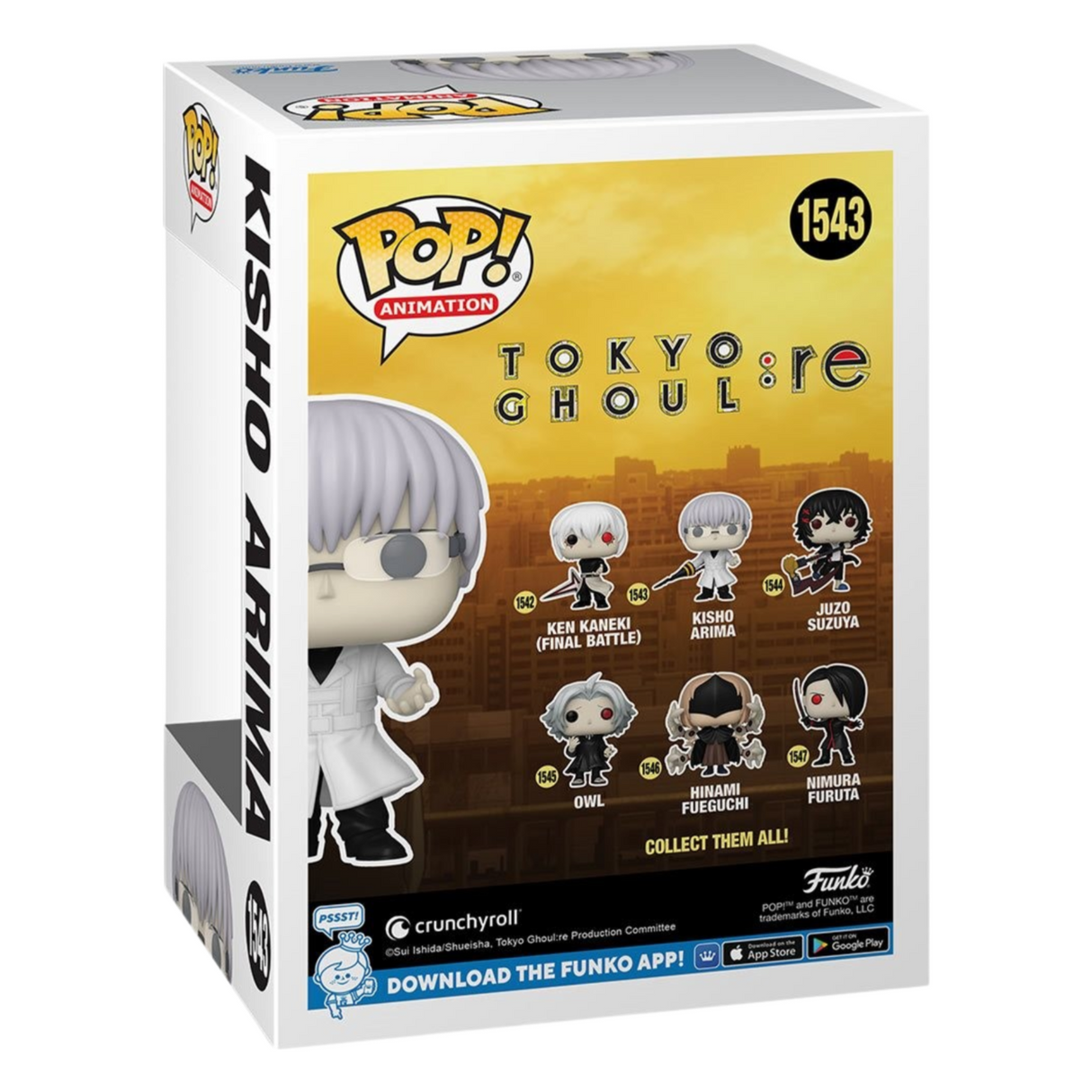 Tokyo Ghoul:re: Kisho Arima Funko Pop! Figura de vinilo de animación #1543