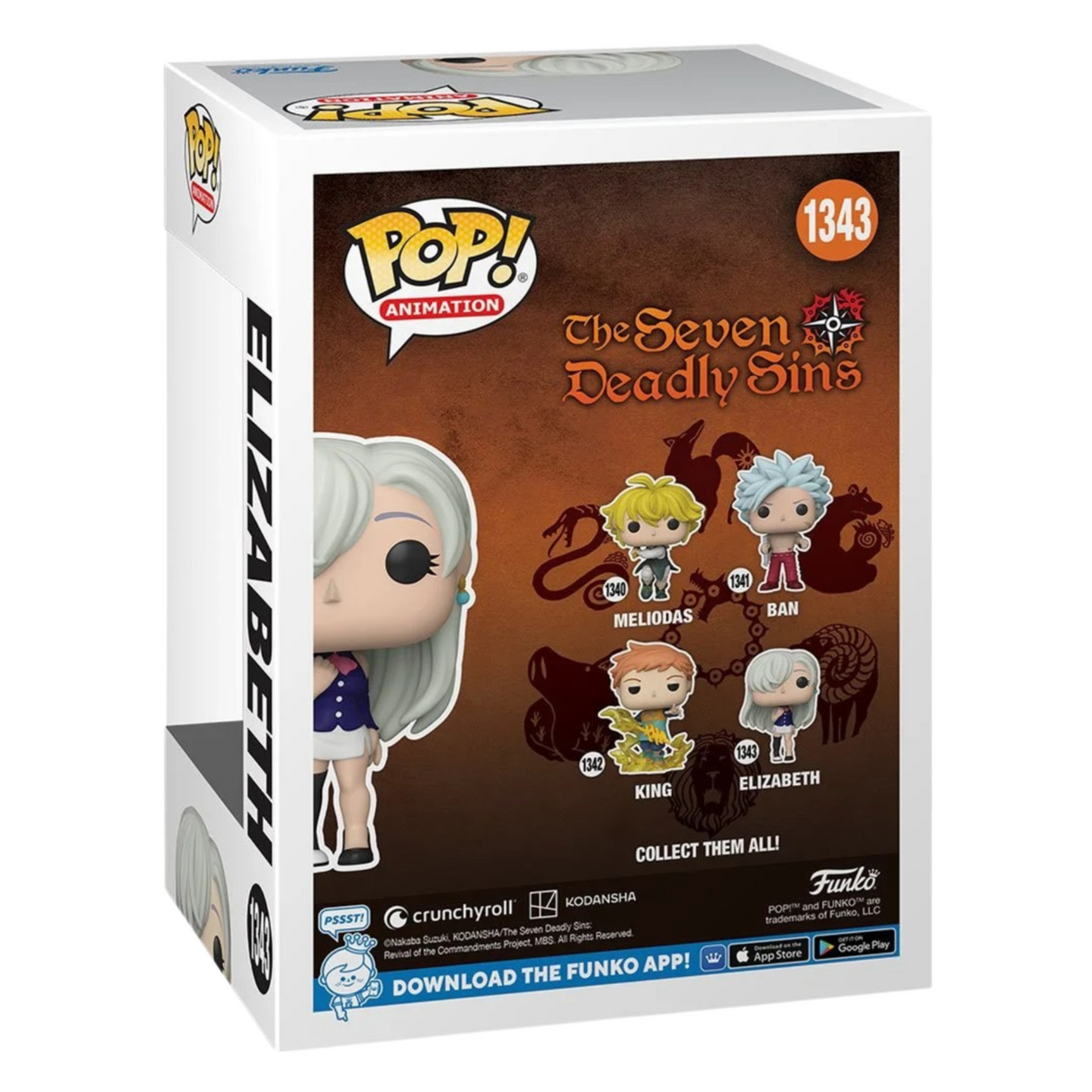 Siete pecados capitales: Elizabeth Funko Pop! Figura de vinilo de animación #1343