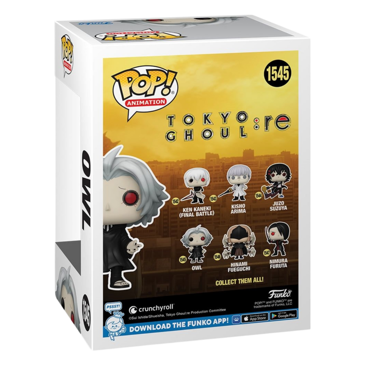 Tokyo Ghoul:re: Búho Funko Pop! Figura de vinilo de animación #1545