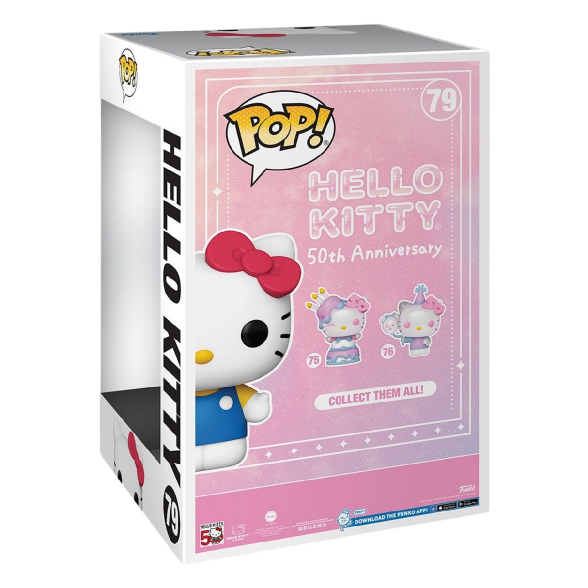 Sanrio Hello Kitty 50.º aniversario: Hello Kitty Jumbo Funko Pop! Figura de vinilo #79