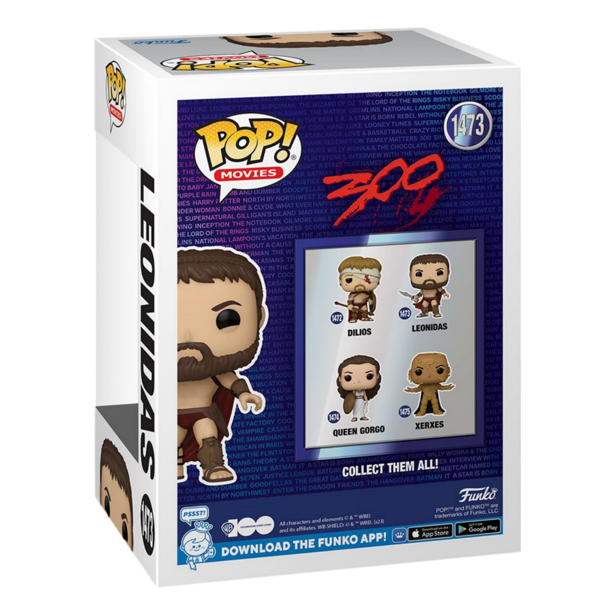 WB 100: 300: Leonidas Funko Pop! Vinyl Figure #1473