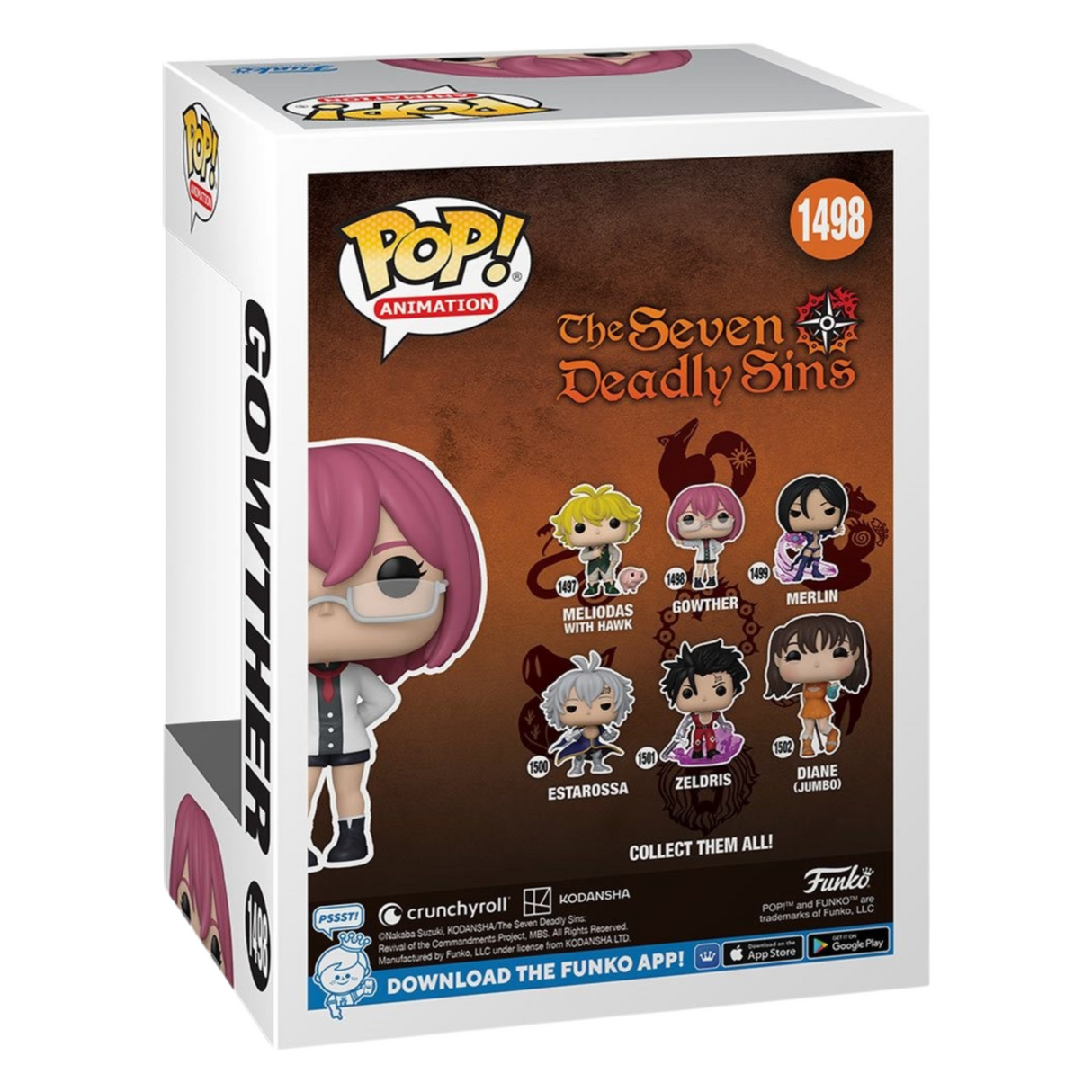 Siete pecados capitales: Gowther Funko Pop! Figura de vinilo de animación #1498