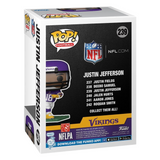 NFL: Vikingos de Minnesota: Justin Jefferson Funko Pop! Figura de vinilo de fútbol #239