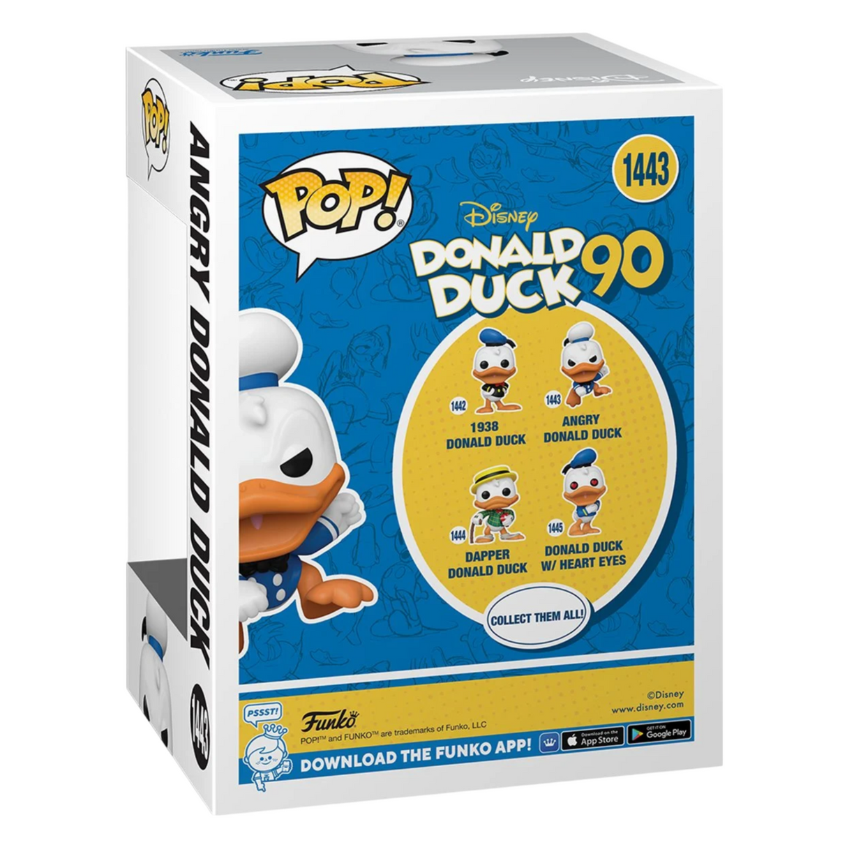 Pato Donald 90 Aniversario: Pato Donald Enfadado Funko Pop! Figura de vinilo n.° 1443