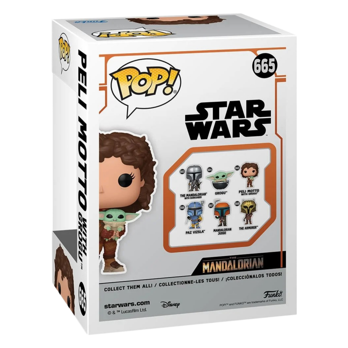 Star Wars: The Mandalorian: ¡Lema de Peli con Grogu Funko Pop! Figura de vinilo #665