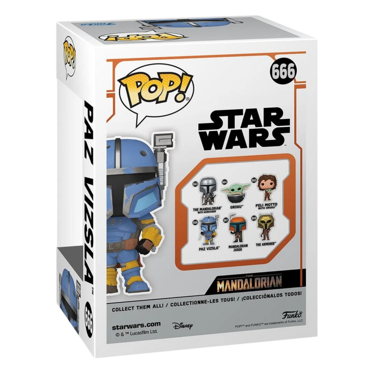 Star Wars: El Mandaloriano: Paz Vizsla Funko Pop! Figura de vinilo #666