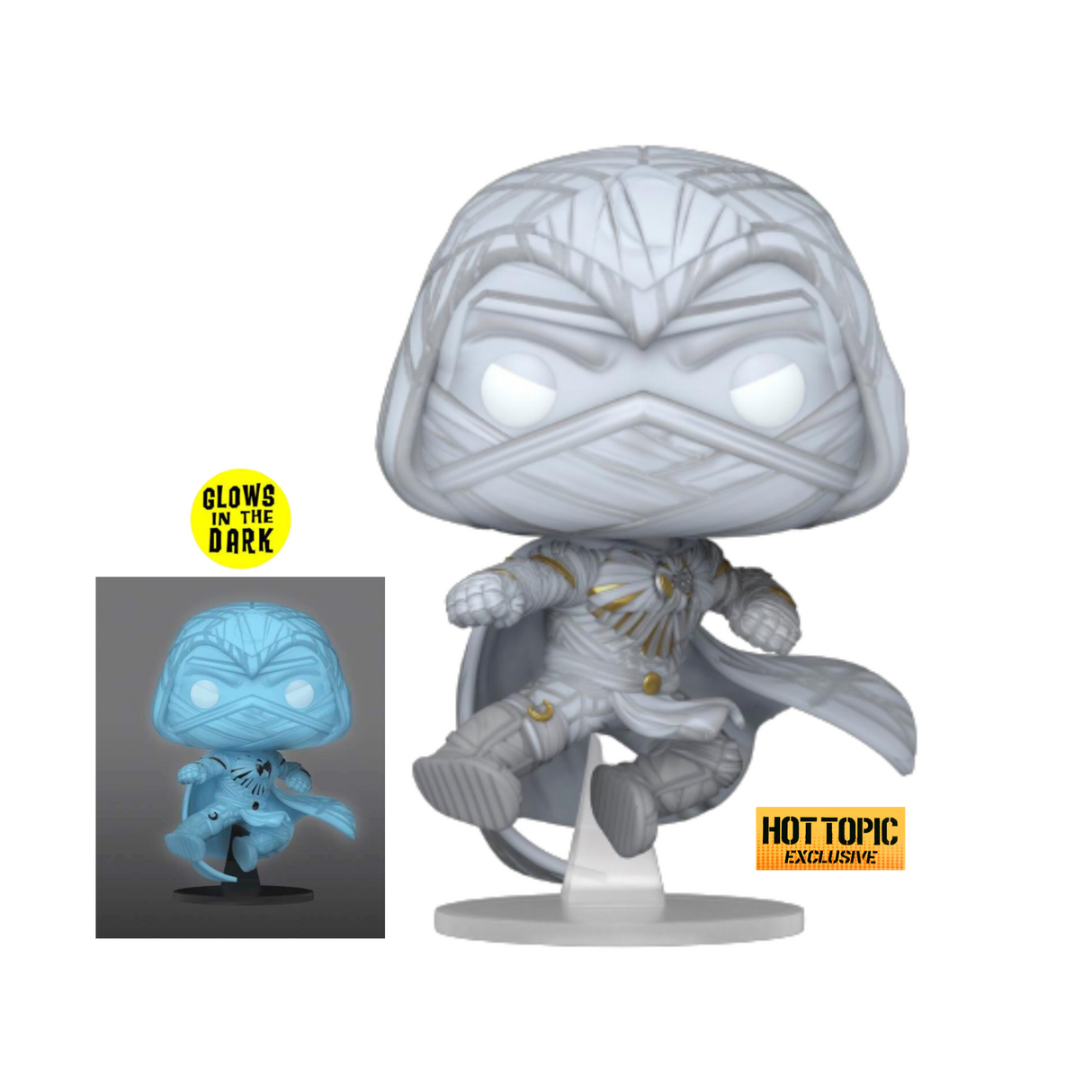 Marvel Studios: Caballero Luna Funko POP! Figura de vinilo n.° 1047, que brilla en la oscuridad, exclusiva de Hot Topic