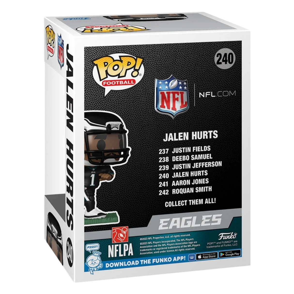 NFL: Philadelphia Eagles: ¡Jalen duele Funko Pop! Figura de vinilo de fútbol #240