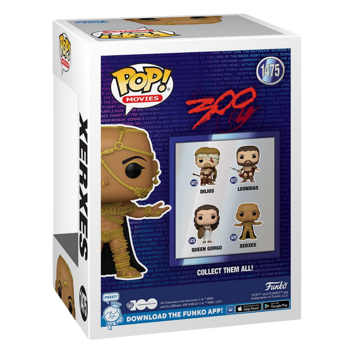 WB 100: 300: Xerxes Funko Pop! Vinyl Figure #1475