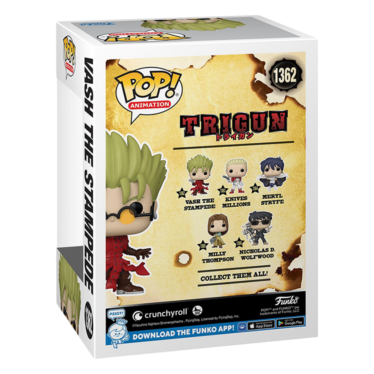 Trigun: Vash the Stampede Funko POP! Vinyl Figure #1362, Chase