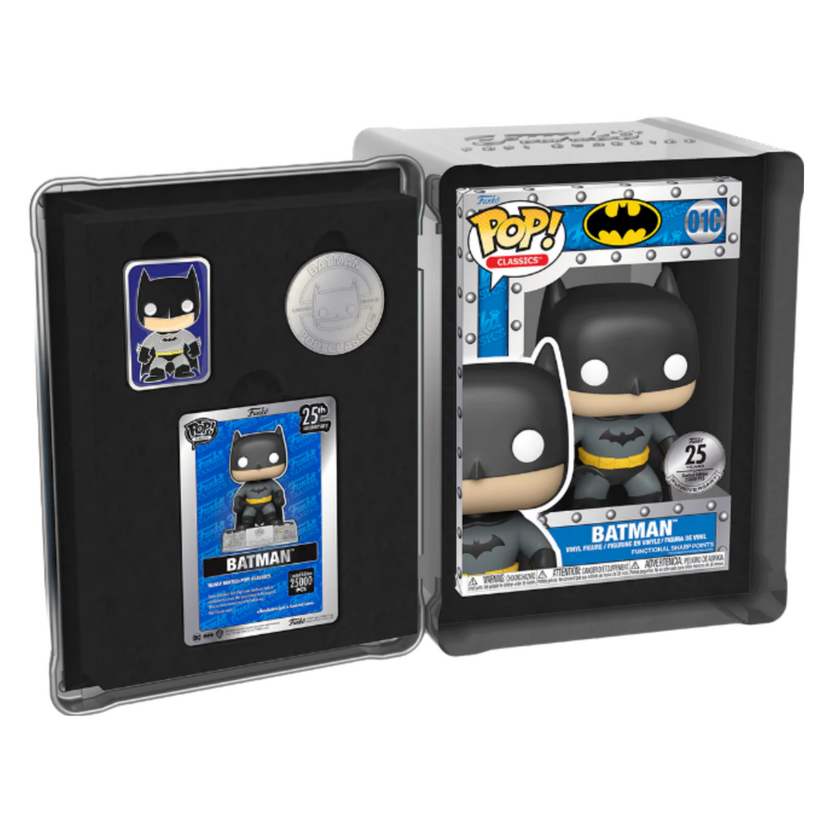 DC Comics: Batman Funko Pop! Figura de vinilo n.° 01C, 25 aniversario de Funko