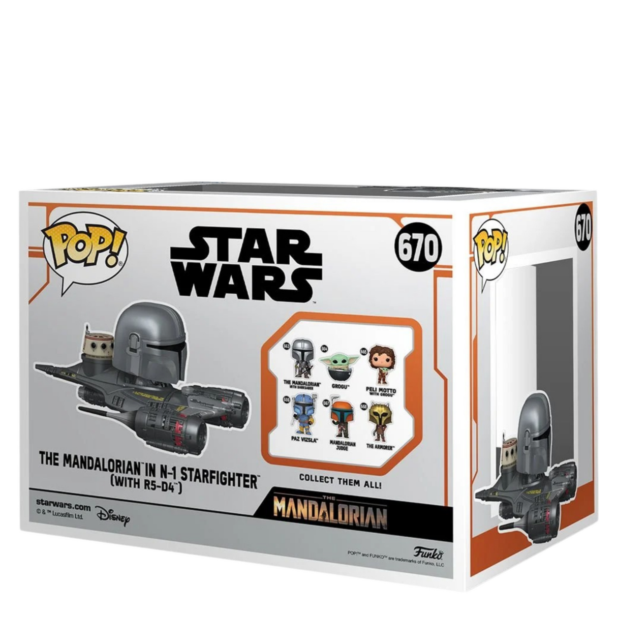 Star Wars: The Mandalorian in N-1 Starfighter (with R5-D4) Funko Pop! Ride #670