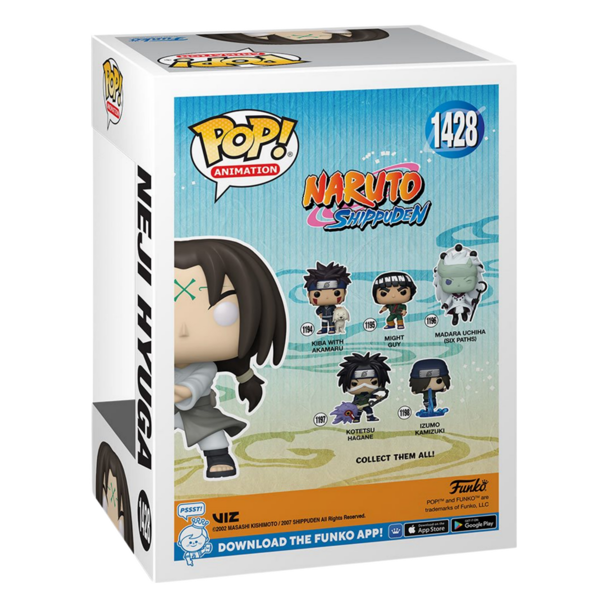 Naruto Shippuden: Neji Hyuga Funko Pop! Vinyl Figure #1428, Entertainment Earth Exclusive, Chase