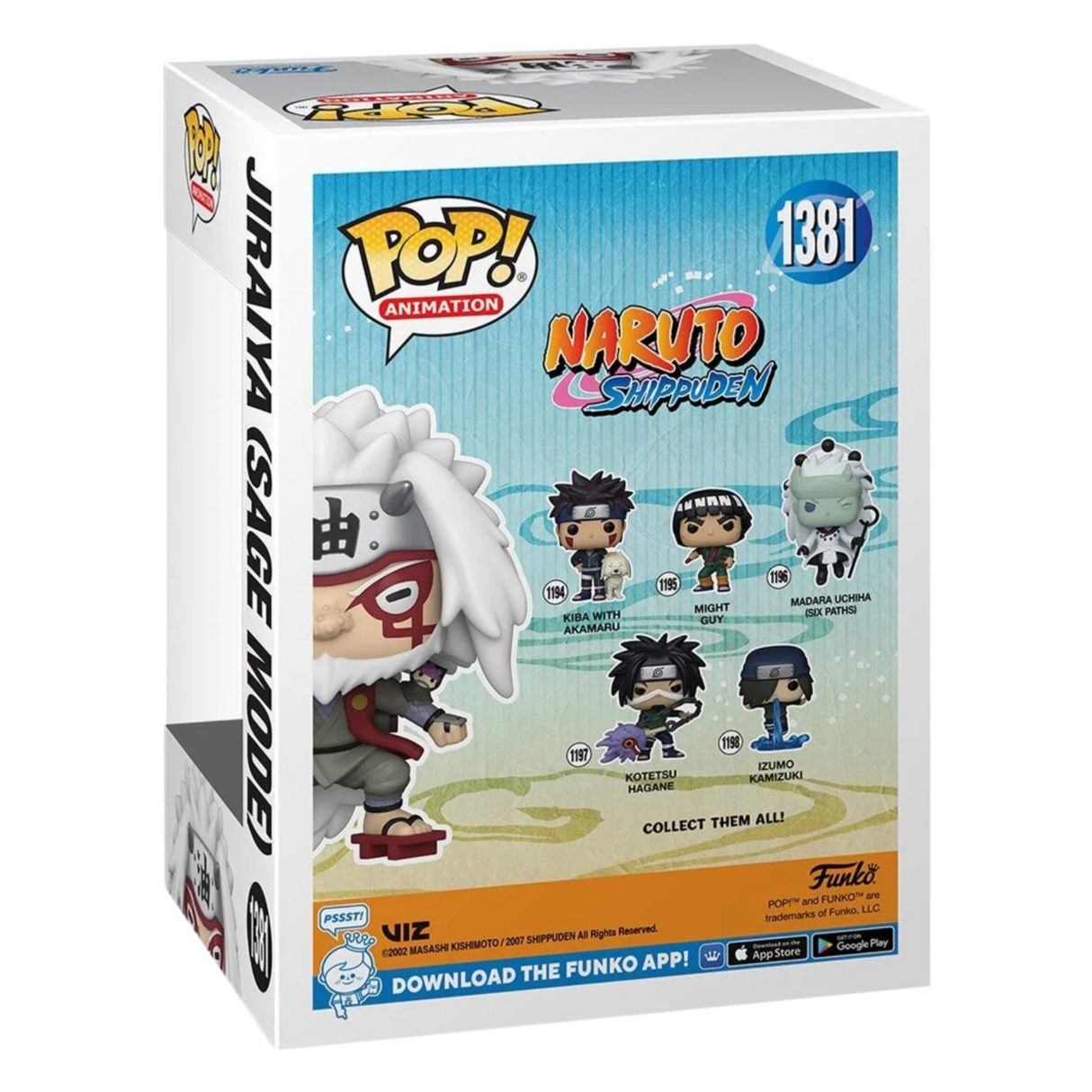 Naruto Shippuden: Jiraiya Modo Sabio Funko Pop! Figura de vinilo de animación n.° 1381, exclusiva de anime AAA