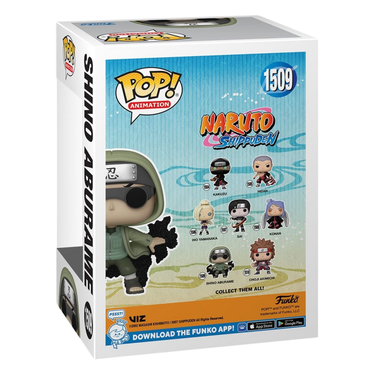 Naruto Shippuden: Shino Aburame Funko Pop! Figura de vinilo n.° 1509