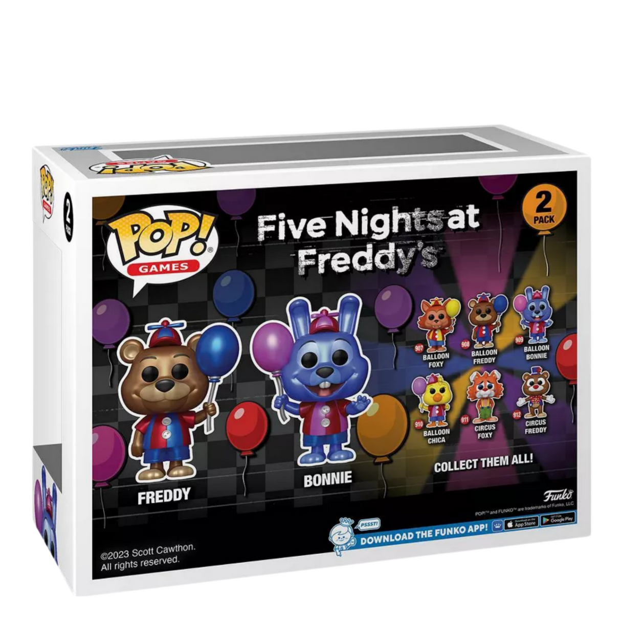 Five Nights at Freddy's: Balloon Freddy & Balloon Bonnie, 2-Pack, Target Con 2023 Exclusive