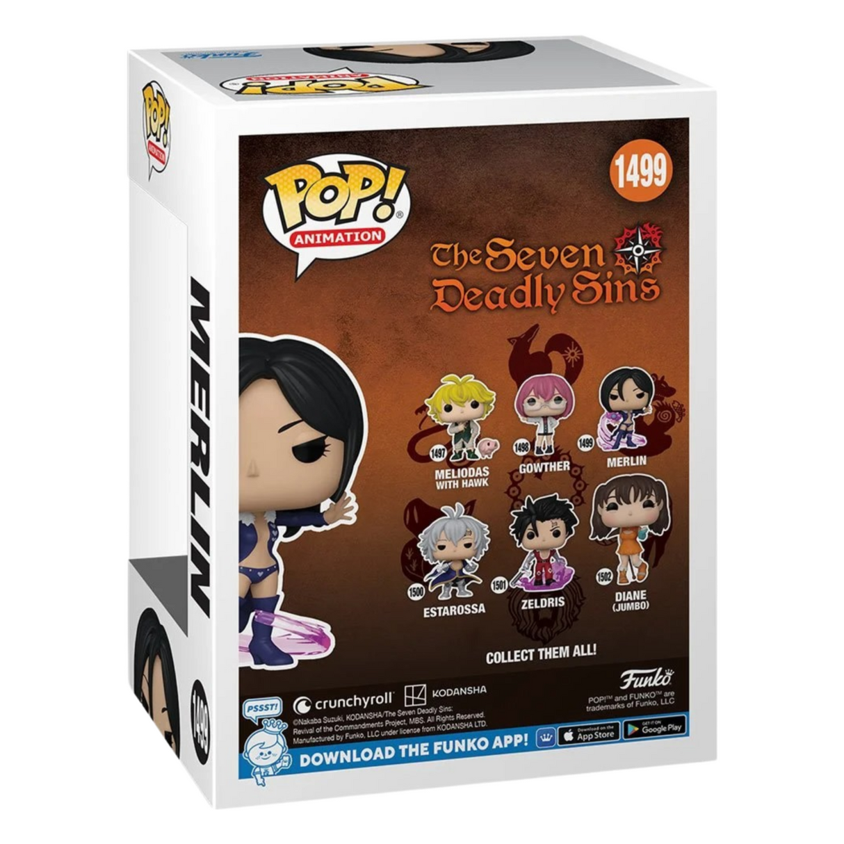 Siete pecados capitales: Merlín Funko Pop! Figura de vinilo de animación #1499