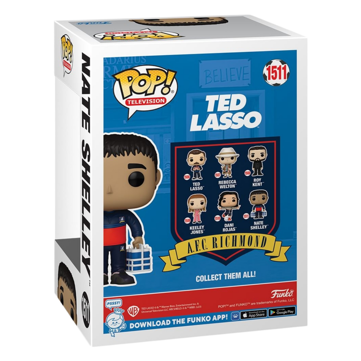 Ted Lasso: Nate Shelley con agua Funko Pop! Figura de vinilo n.° 1511