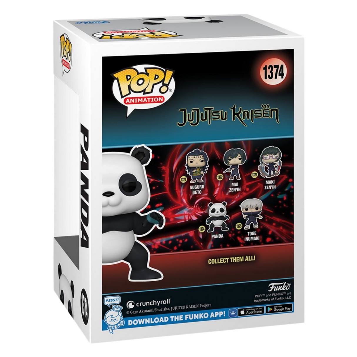 Jujutsu Kaisen: Panda Flocked Funko Pop! Vinyl Figure #1374, Entertainment Earth Exclusive