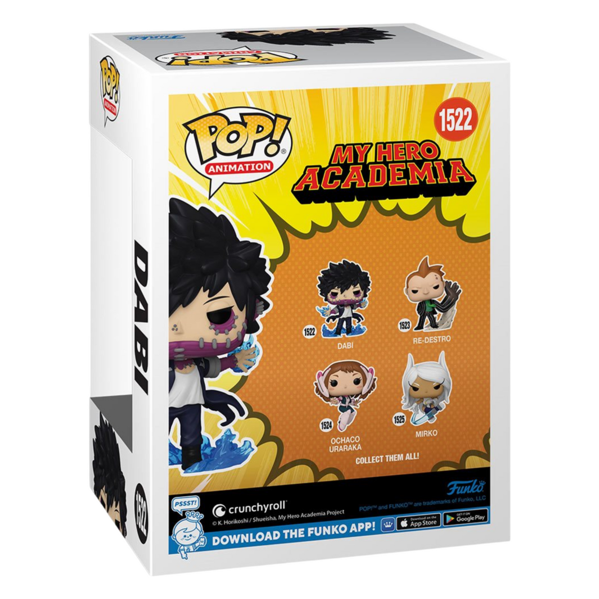 My Hero Academia: Dabi (Llamas) Funko Pop! Figura de vinilo n.° 1522