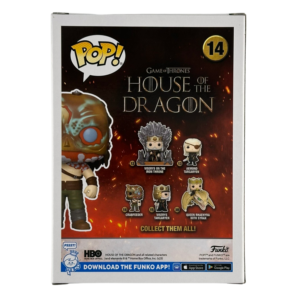 Game of Thrones: House of the Dragon: Day of the Dragon: Crabfeeder Funko Pop! Vinyl Figure #14