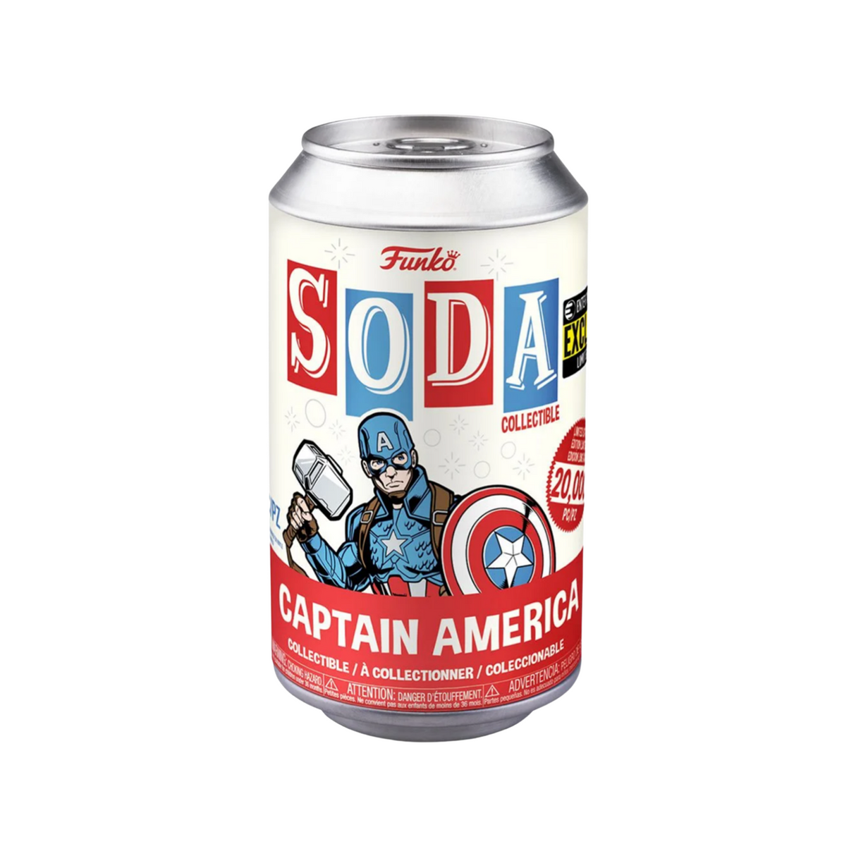 Avengers Endgame: Captain America Vinyl Soda Figure, Chance of Chase, Entertainment Earth Exclusive