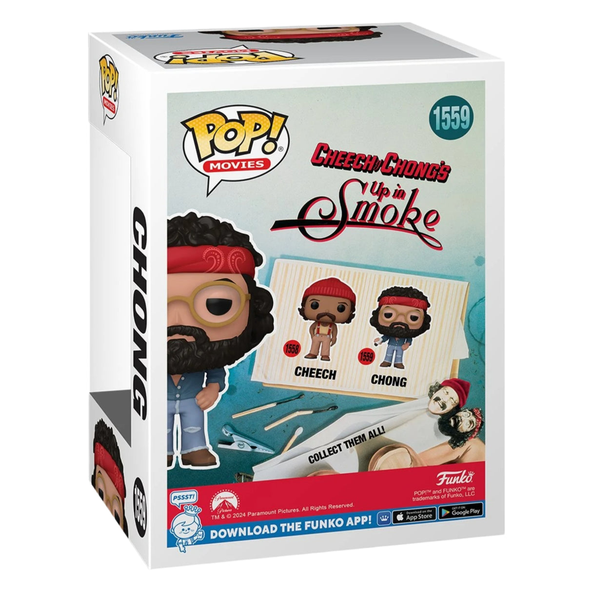 Cheech & Chong Up in Smoke Chong Funko Pop! Vinyl Figure #1559