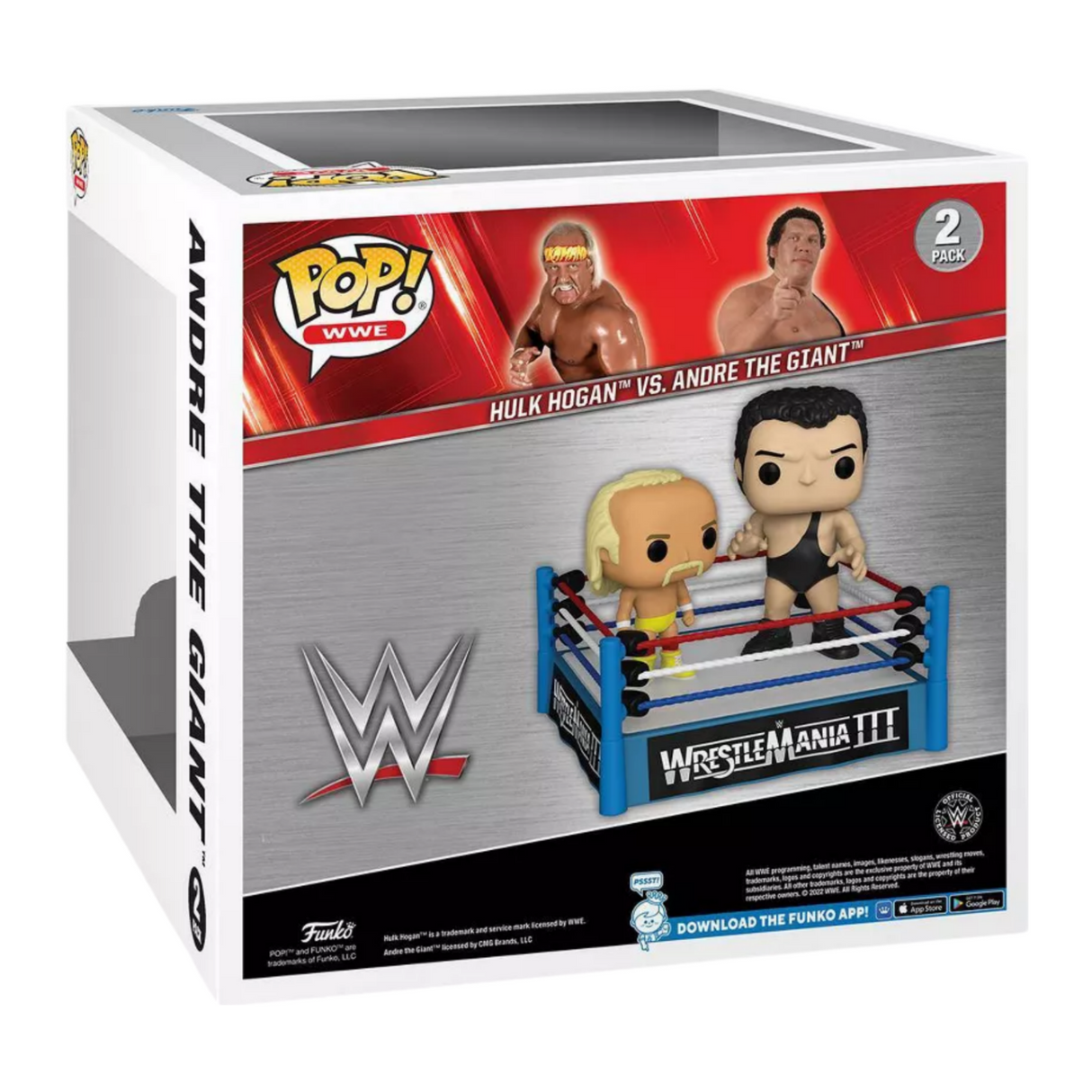 WWE: Hulk Hogan y Andre el gigante Funko POP! Figura de vinilo, paquete de 2, exclusiva de Target Con 2023