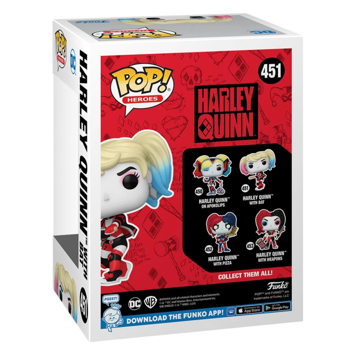 Harley Quinn: Harley Quinn with Bat Funko Pop! Heroes Vinyl Figure #451