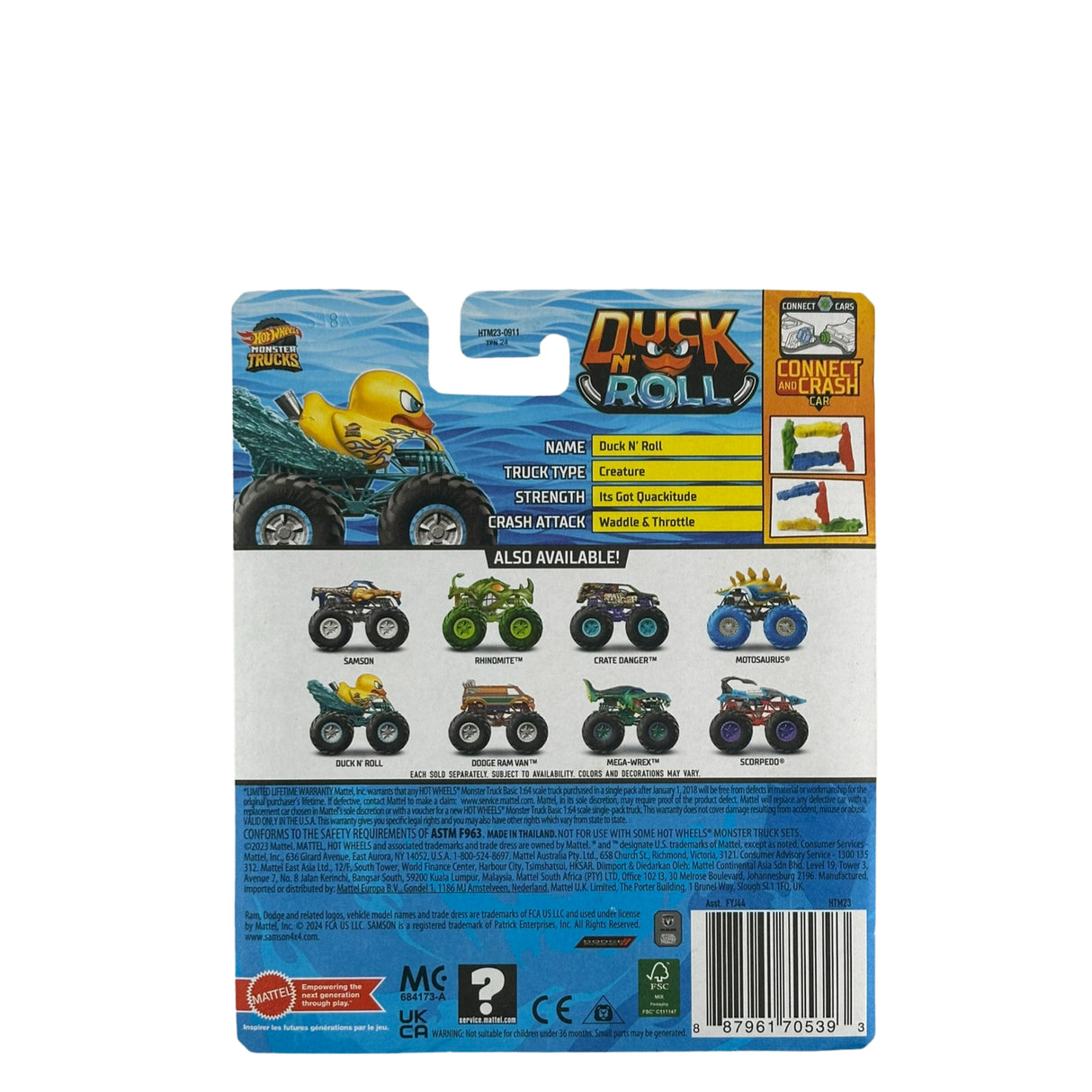 Hot Wheels Monster Trucks Duck N' Roll