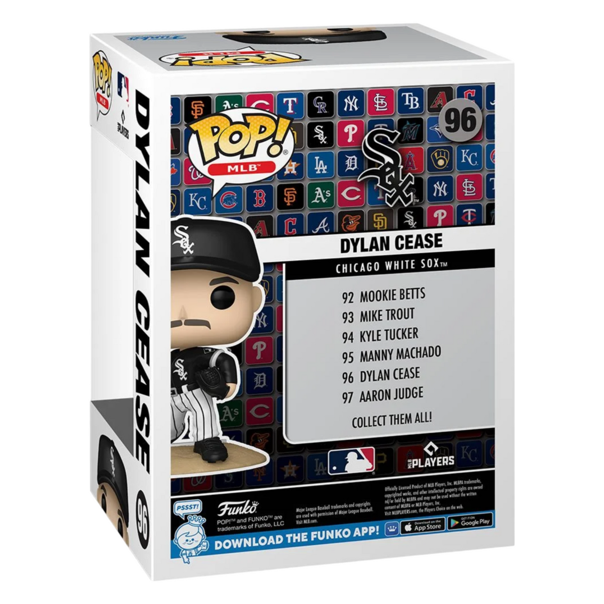 MLB White Sox Dylan Cease Funko Pop! Vinyl Figure #96