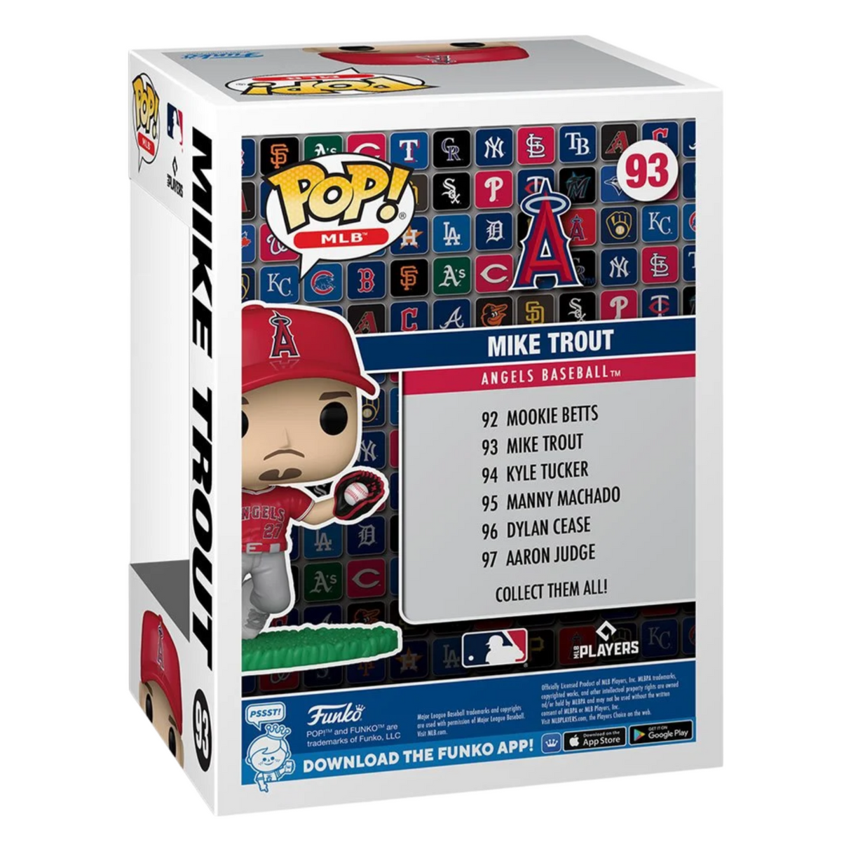 MLB Angels Mike Trout Funko Pop! Vinyl Figure #93