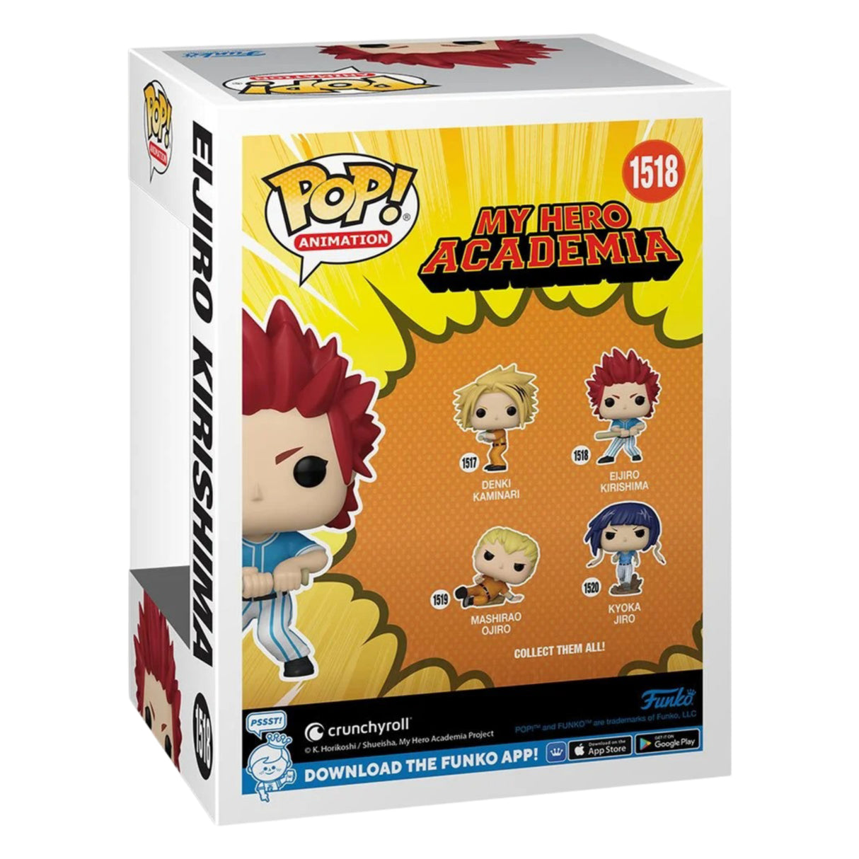 My Hero Academia Hero League Baseball Eijiro Kirishima Funko Pop! Vinyl Figure #1518