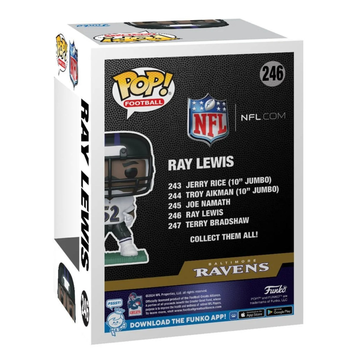 NFL Legends Ravens Ray Lewis Funko Pop! Vinyl Figure #246