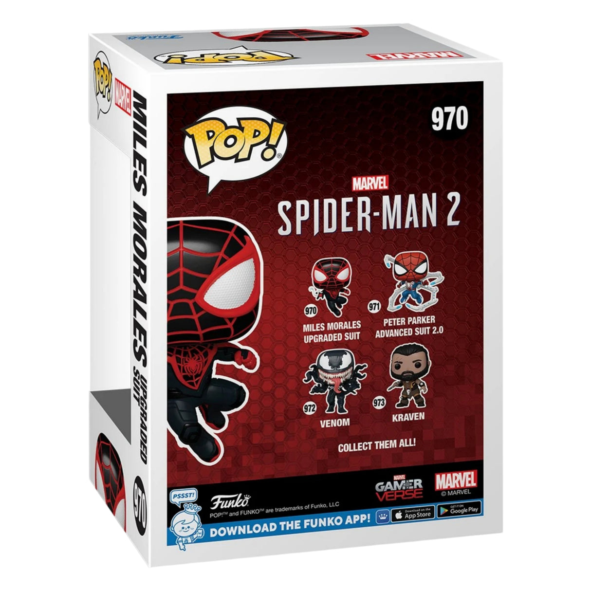 Spider-Man 2 Game Miles Morales Upgraded Suit Funko Pop! Vinyl Figure #970