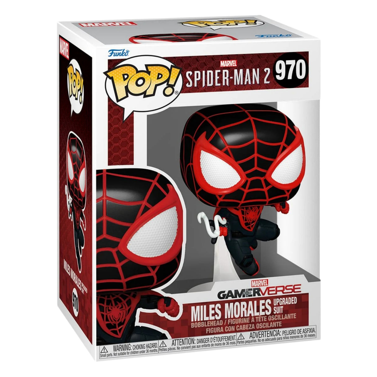 Spider-Man 2 Game Miles Morales Upgraded Suit Funko Pop! Vinyl Figure #970