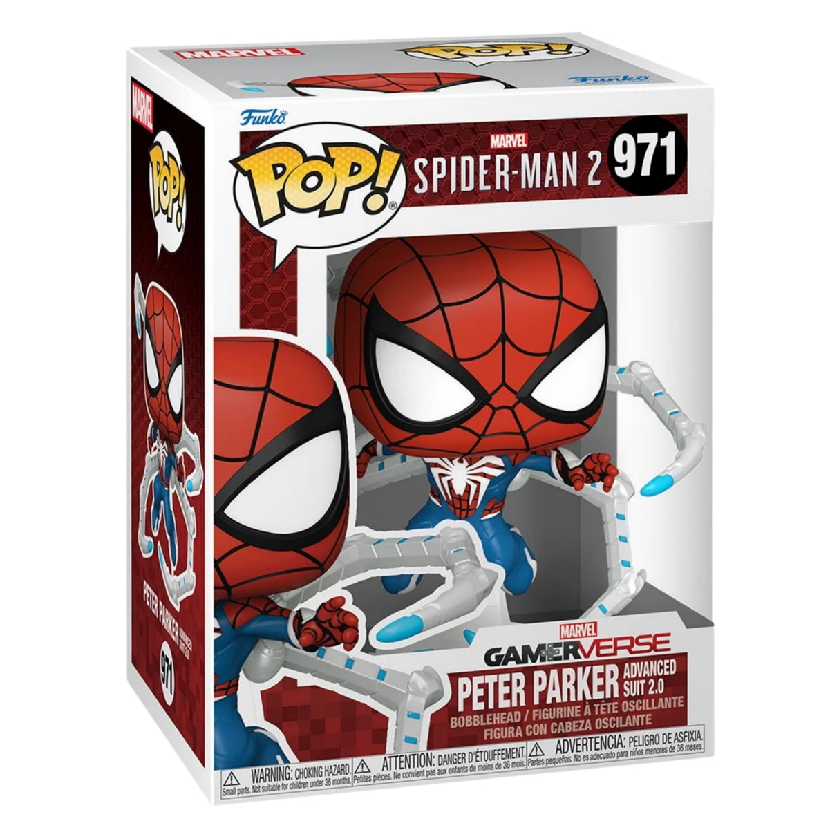 Spider-Man 2 Game Peter Parker Advanced Suit 2.0 Funko Pop! Vinyl Figure #971