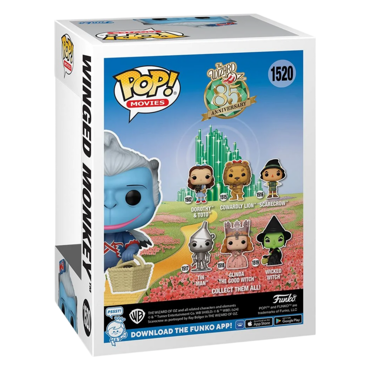 ¡Funko Pop del mono alado del 85 aniversario del Mago de Oz! Figura de vinilo n.° 1520, serie especial