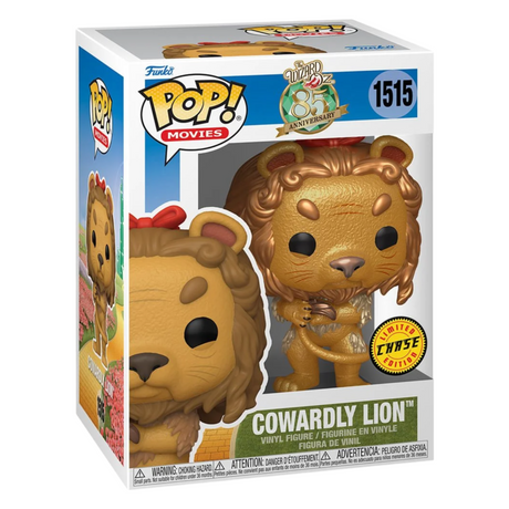 ¡Funko Pop del León Cobarde del 85.º aniversario del Mago de Oz! Figura de vinilo n.° 1515, Chase