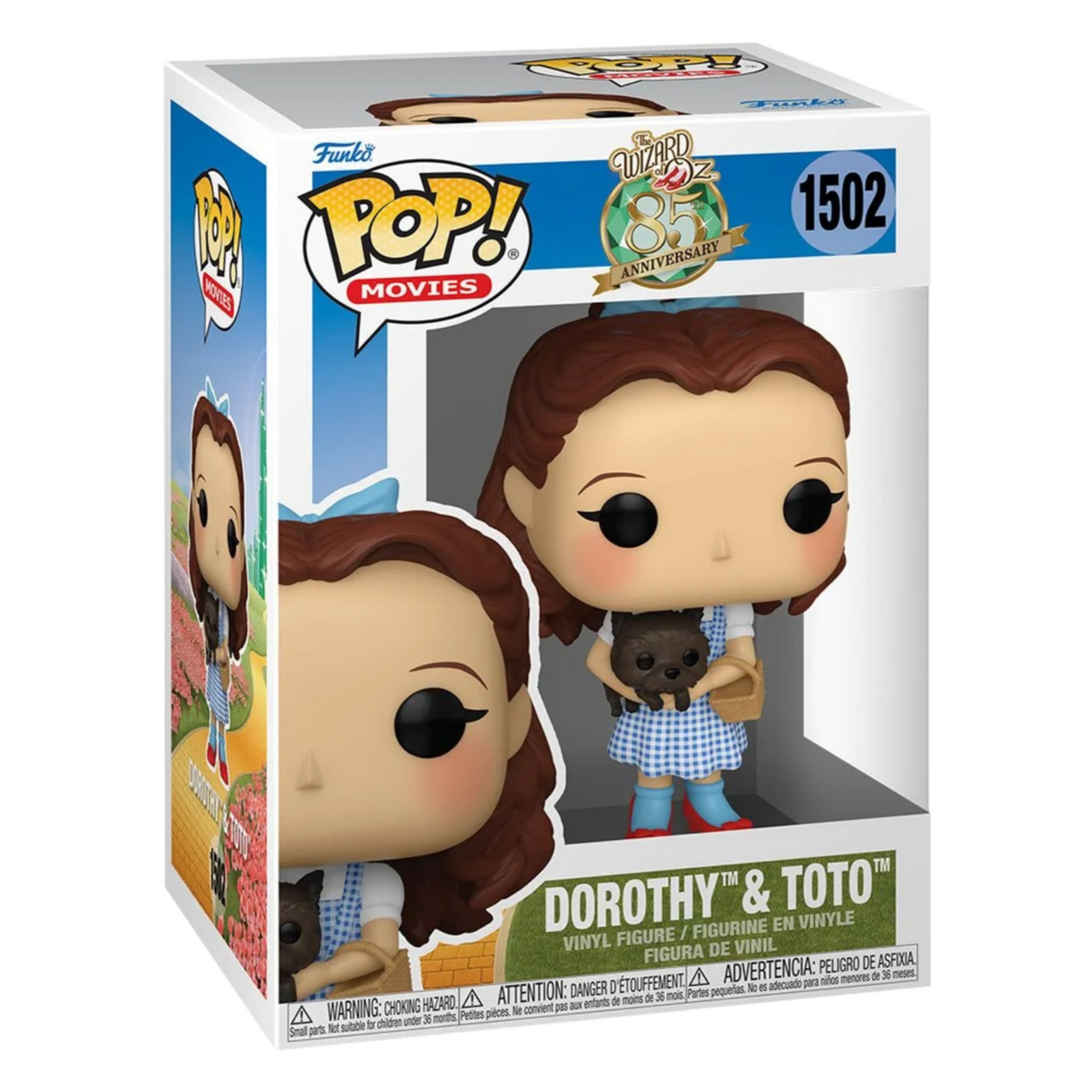 ¡El Mago de Oz 85 Aniversario Dorothy y Toto Funko Pop! Figura de vinilo n.° 1502