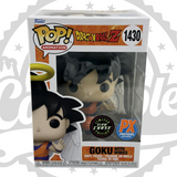 Dragon Ball Z: Goku con Alas Funko Pop! Figura de vinilo de animación n.° 1430, que brilla en la oscuridad, exclusiva de PX Previews, Chase